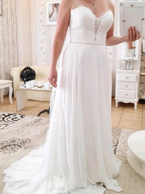 Brautkleid Schwangerschaft Umstandskleid Hochzeit Gr.M 38-40 Top Zustand Wie NEU - Bild 1 von 4