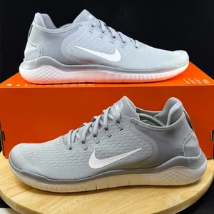 Nike Free RN 2018 Wolfsgrau Herren Größe 12 Volt weiß 942836-003 - Bild 1 von 7