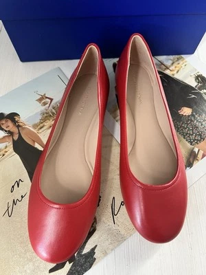 Stuart Weitzman Women’s Red Ballet Flats, Size US8 - Image 1 of 4
