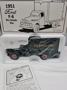 Boston Globe 1951 Ford F-6 Dry Goods Van 1:34 first Gear Diecast Bank NOS - Picture 1 of 3