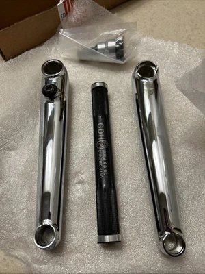 Profile Racing CHROME 170mm 6” Spindle RHD Cranks - Image 1 of 4