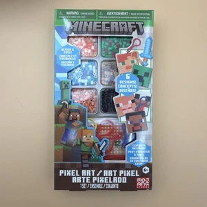 Minecraft Pixel Art SELLADO 6 diseños clip en cualquier cosa diseño y fusible, ¡nuevo! - Imagen 1 de 2