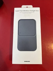 Chargeur sans fil rapide Samsung 15W Duo avec TA - Gris foncé - Photo 1 sur 4