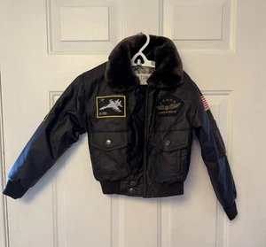 Topgun Youth Größe: XS Flight Fighter Bomber Kunstlederjacke - Bild 1 von 5
