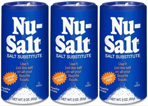 Sustituto de sal sin sodio Nu-Salt (paquete de 3) contiene cloruro de potasio, pestaña... - Imagen 1 de 6
