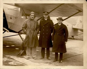 GA308 1927 Original Underwood Foto CHARLES A. LEVINE FIRST MAN TO FLY ATLANTIC - Bild 1 von 2