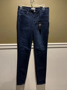 Nicole Miller Neu mit Etikett Flex Denim Gr. 8 SoHo High Rise Jeans dunkelblau - Bild 1 von 9
