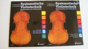 2 Books Violin Systematische Violintechnik Vol 5 and 6 H. Zehetmair Schott - Picture 1 of 6
