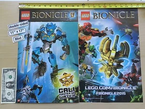 LEGO Bionicle GALI Master of Water 11" x 17" Poster 2-Sided 2014 NYCC - Picture 1 of 1