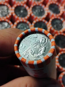 1 Roll 2024-D (Denver) Zitkala-Ša Uncirculated Quarter Roll $10 Face Value - Picture 1 of 7