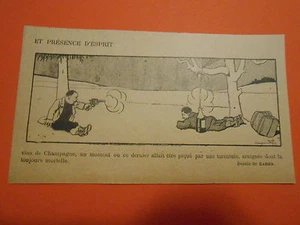 Caricature 19èm Vins de Champagne par Benjamin Rabier - Imagen 1 de 1