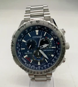 CITIZEN Promaster Sky Series CB5000-50L Eco-Drive Radio Solar Men's Watch Blue - Picture 1 of 7