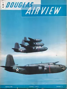 DOUGLAS AIRVIEW 6/41 A-20 HAVOC WW2 ROSIE THE RIVETER A-24 BANSHEE B-19 C-47 DC- - Picture 1 of 4