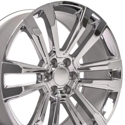 Rueda cromada 24x10 5822 para Silverado Tahoe Sierra Yukon Denali CV44 Foto 1 de 4