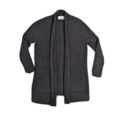 Cárdigan Velvet by Graham & Spencer negro frente abierto pequeño para Bloomingdales  Foto 1 de 4