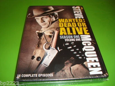 WANTED: DEAD OR ALIVE, season one, 18 episodes -STEVE MCQUEEN- DVD NEW SEALED  - Image 1 of 2