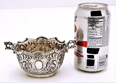 Hanau Solid Silver Two Handle Sugar Bowl N mark  Presented is a stunningly detai - Image 1 of 4