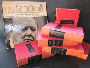 WINSTON CHURCHILL Vinyl LP I Can Hear It Now + Books SECOND WORLD WAR 6 Vols - Picture 1 of 13
