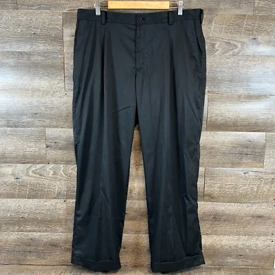 Nike Golf Tour Performance Black Stretch Pleated Pants 509736-010 Size 38x30 - Image 1 of 4