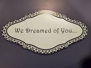 We Dreamed Of You Baby Decorative Wooden Sign 10" x 18" Blue / Black New - Picture 1 of 4