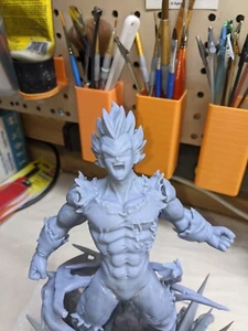 Anime DBZ Super Saiyan Majin Vegeta burst Resin 3D Print GK Kit Figure DIY Model - Picture 1 of 2
