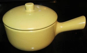 La Solana Mustard Yellow Retro Gold Lug Bowl Ware Solanaware Mid Century Modern - Picture 1 of 3