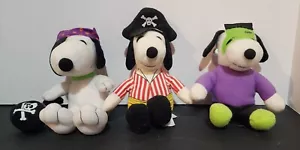 3 Whitman Halloween - Snoopy Piraten Plüschtiere - Bild 1 von 13