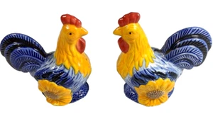 Hahn Salz und Pfefferstreuer Bauernhaus Huhn Avon Provincial Collection - Bild 1 von 7