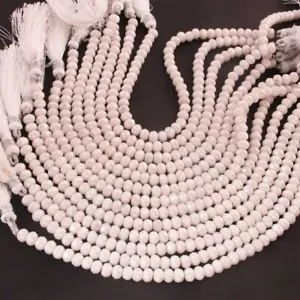 1 Strand White silverite Rondelles,Faceted Roundelle Beads, Gemstone beads - Picture 1 of 4