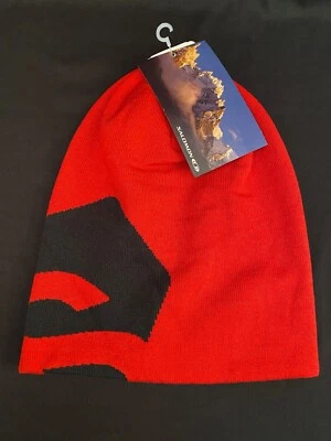 NEW SALOMON FLATSPIN MATADOR-X BEANIE WINTER HAT - RED / BLACK NWT SKI SNOWBOARD - Image 1 of 4