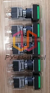 New in box Green Pushbutton Command Switch 24VDC LED FUJI AH165-TLG11E3 (5PCS) - Picture 1 of 1