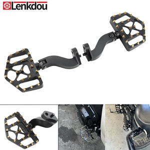 Passenger Foot Pegs Mount Bracket For Harley Touring Street Glide Road King FLHR - Foto 1 di 13