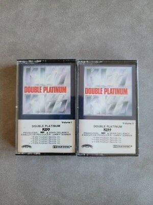 KISS Double Platinum Cassette Tapes volume 1 and Volume 2. Vol2 is SEALED - Image 1 of 2