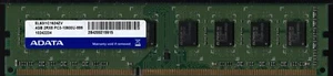 ADATA 4GB 2Rx8 PC3-10600U DDR3 1333MHz Desktop DIMM RAM Tested Used - Picture 1 of 2