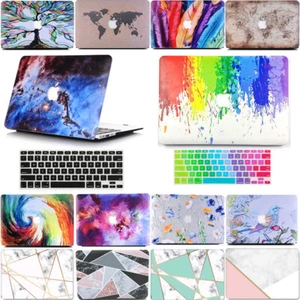 2in1 Glitter Silk Marble Matte Case Protective Skin for MacBook Air Pro 13"13.3" - Picture 1 of 28