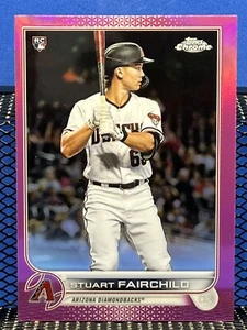 2022 Topps Chrome STUART FAIRCHILD Pink Refractor Arizona Diamondbacks RC - Picture 1 of 2