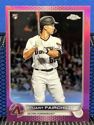 2022 Topps Chrome STUART FAIRCHILD Pink Refractor Arizona Diamondbacks RC - Image 1 of 2