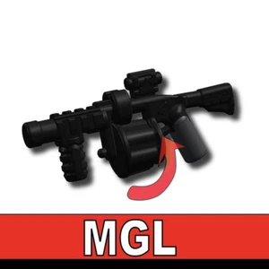 Lanzagranadas Múltiples MGL Compatible con Minifiguras de Ladrillo de Juguete SWAT Policía - Imagen 1 de 1