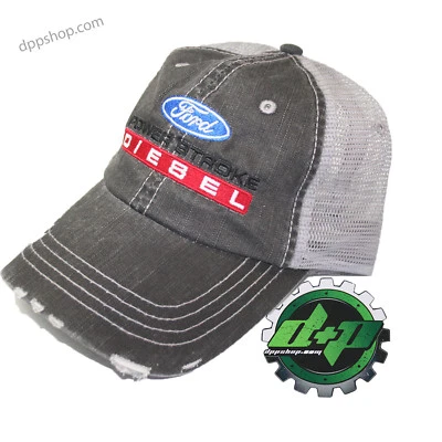 ford powerstroke diesel ball cap hat summer mesh back truck POWER STROKE gear - Image 1 of 3