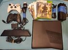 Xbox 360 250Gb Hard Drive Slim Console Bundle  2 Controllers  Cables  Tested
