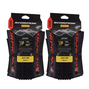 Pirelli Scorpion XC M Red 60-622(29x 2.4) MTB Bicycle Tire w/Keychain(2 Pk) - Picture 1 of 9
