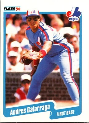 1990 Fleer - Andres Galarraga #345 - Image 1 of 2