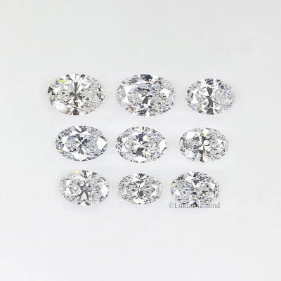 Oval Shape 4.0/5.0/5.5/6.0 MM Size E/D Color VS Clarity Oval Lab CVD Diamond - Image 1 of 4