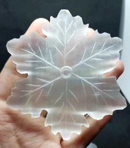 Selenite snowflakes charging plates polished selenite crystal charging slab - Picture 1 of 7