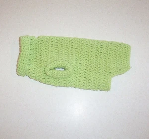 Suéter de ganchillo de mano verde claro para perro para mascota X-Small - Imagen 1 de 3