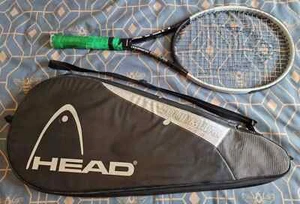 Black Silver HEAD LIQUID METAL RAVE Tennisschläger - mit Hülle Tragetasche - Bild 1 von 5