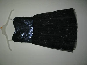 Junior Size M Elegant Black Blue dress. Delias. Prom, Semi Formal. - Picture 1 of 6