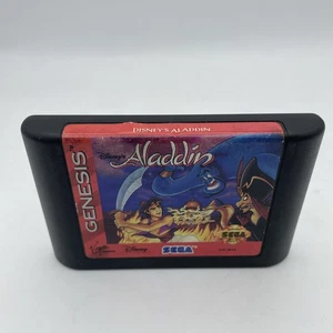 Cartuccia videogioco Disney's Aladdin Sega Genesis Disney solo testata e funzionante - Foto 1 di 2