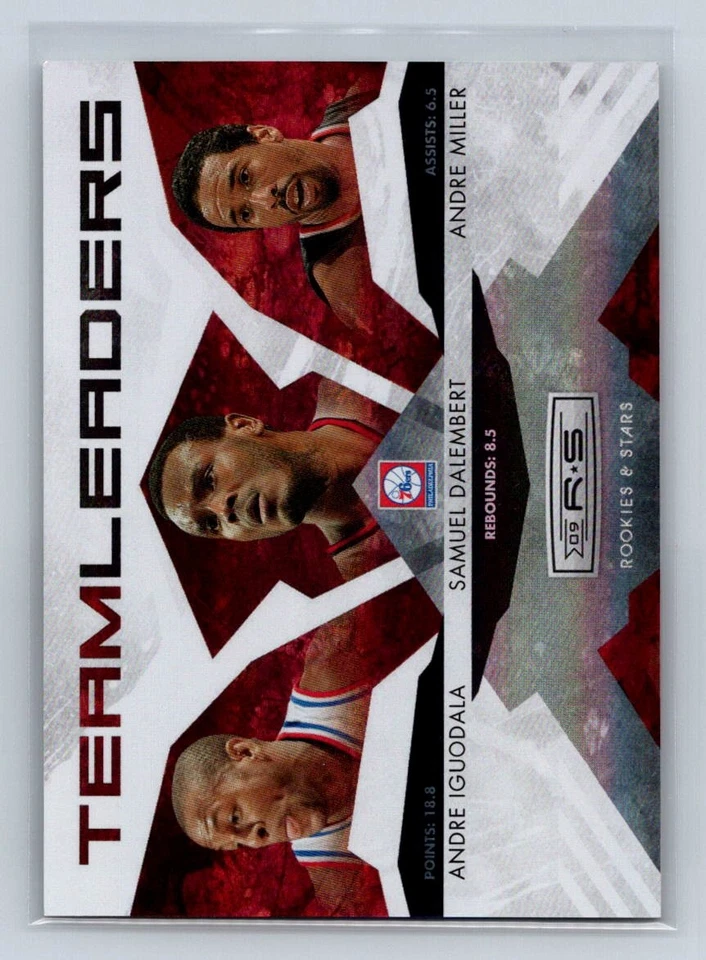 2009 Rookies & Stars #23 Andre Iguodala / Dalembert / Miller Leaders /250 C31 - Image 1 of 2