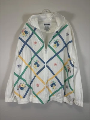 Alfred Dunner | Chaqueta ligera bordada vintage años 90 | Talla: 10 Foto 1 de 4